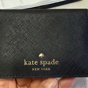 Kate Spade Black and Gold Card Wallet
